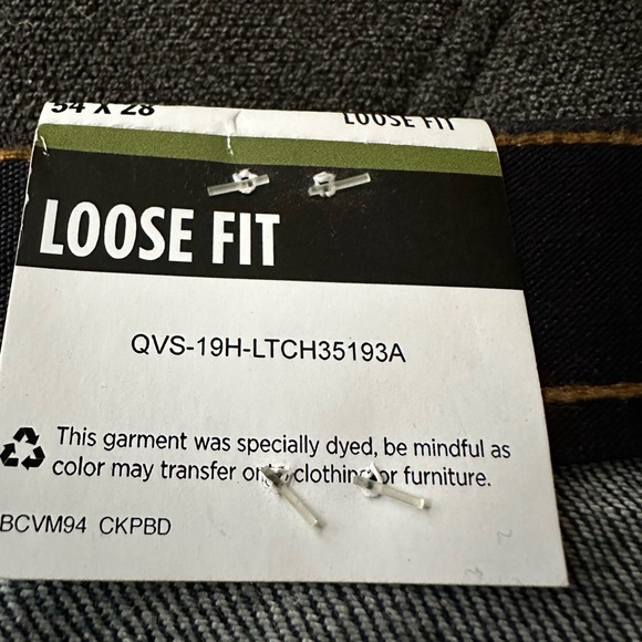 NWT Lee Men’s Big & Tall loose fit jeans size 54 x 28 - Picture 6 of 8